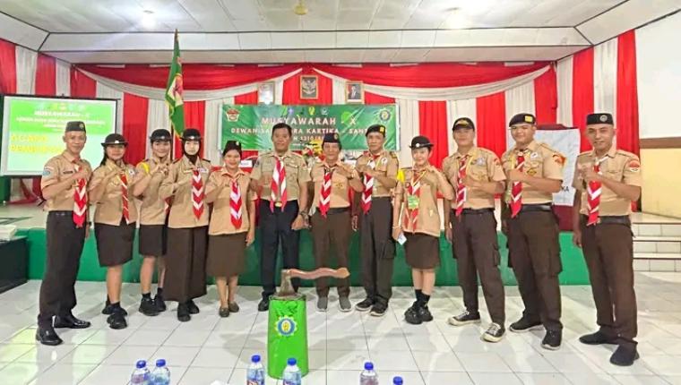 Nadia Natarang Sang Srikandi Gudep 04.055-04.056 Pangkalan SMA Negeri 2 Bitung, Terpilih Menjadi Ketua Dewan Saka Wira Kartika-Santiago Kodim 1310/Bitung Periode 2025-2027