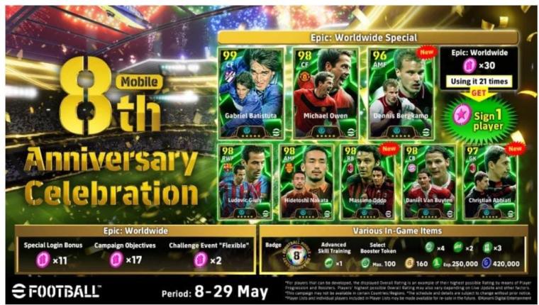 Football™️ Mobile Rayakan 8 Tahun dengan Event Spesial Bertabur Hadiah