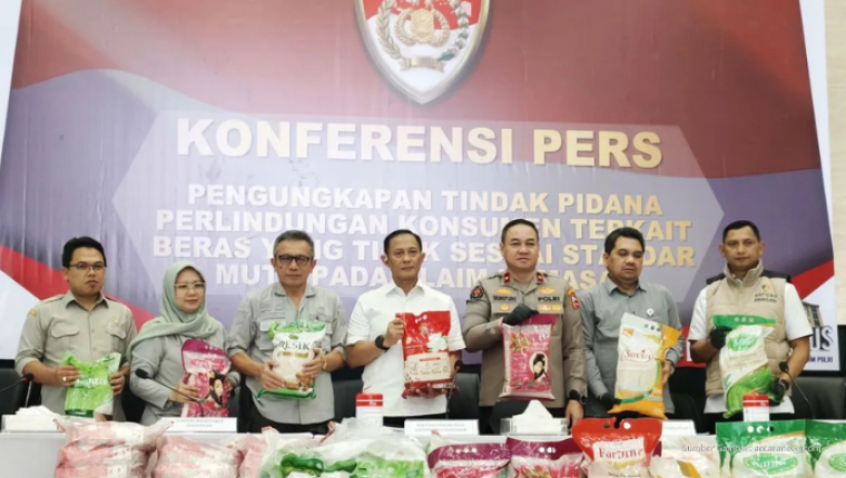 Satgas Pangan Ungkap Tiga Produsen Beras Diduga Langgar Standar Mutu