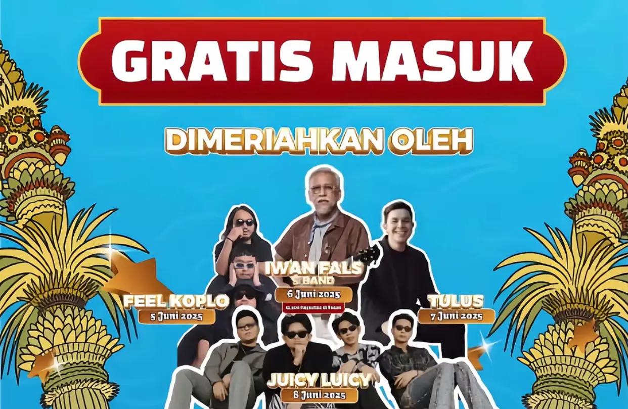 Konser Musik Gratis di Jakarta: Tulus, Iwan Fals, Juicy Luicy, hingga Feel Koplo Siap Guncang Senayan!