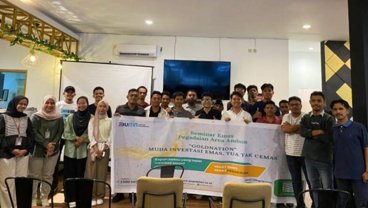 IMM Cabang Ambon Kolaborasi Bersama PT.Pegadaian Ambon, Dukung Investasi Emas Bagi Anak Muda