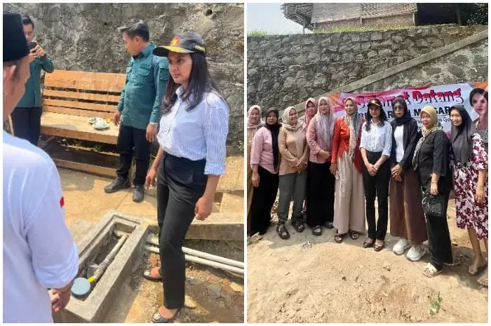 Anggota DPR RI Komisi V, Marlyn Maisaroh: Memberikan Bantuan Sumur Bor di Kampung Kahrekel Parung Panjang