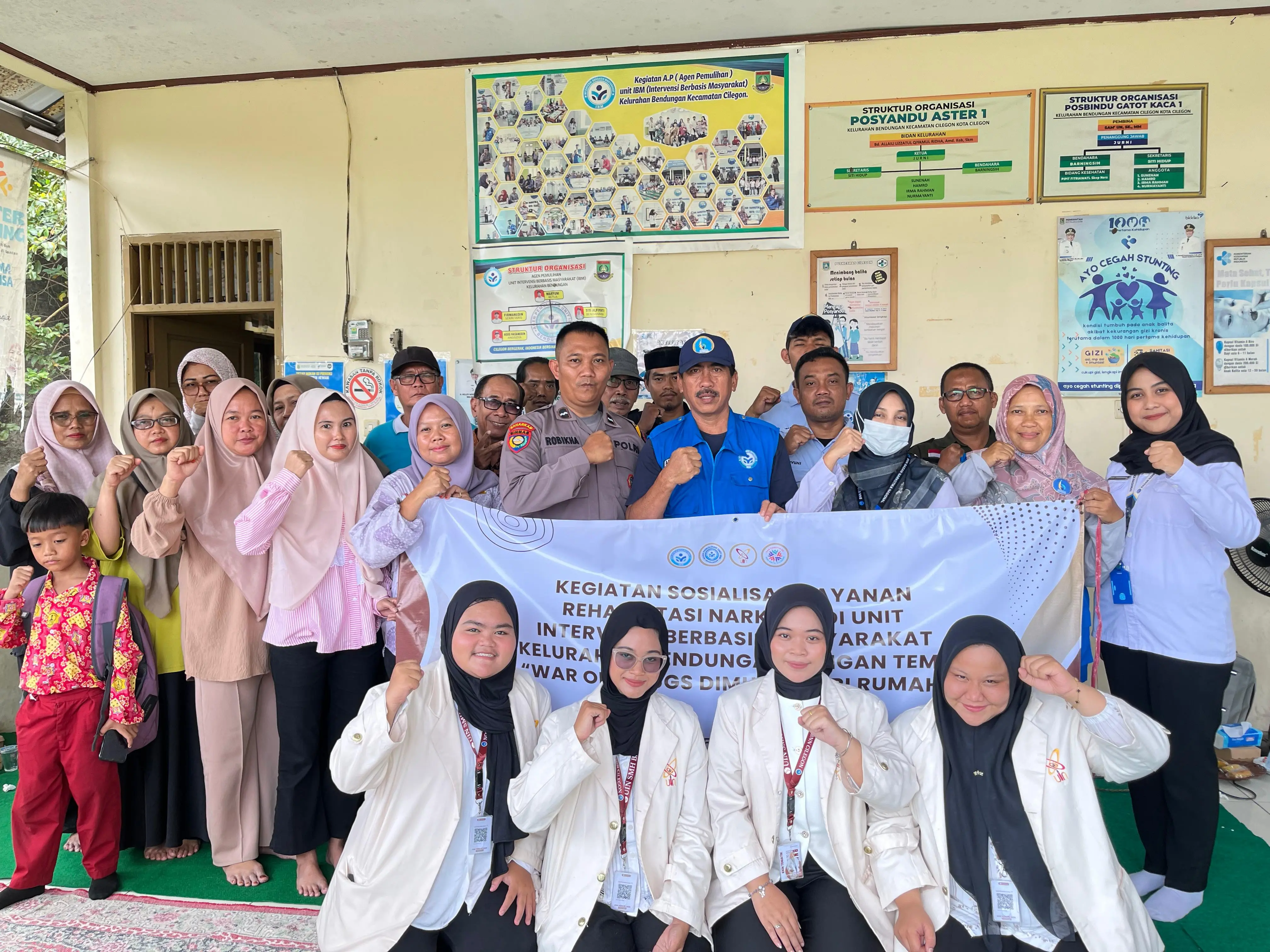 Mahasiswa Kukerta Tematik UIN SMH Banten kelompok 02  Gelar Sosialisasi Rehabilitasi Narkoba: “War On Drugs Dimulai dari Rumah”