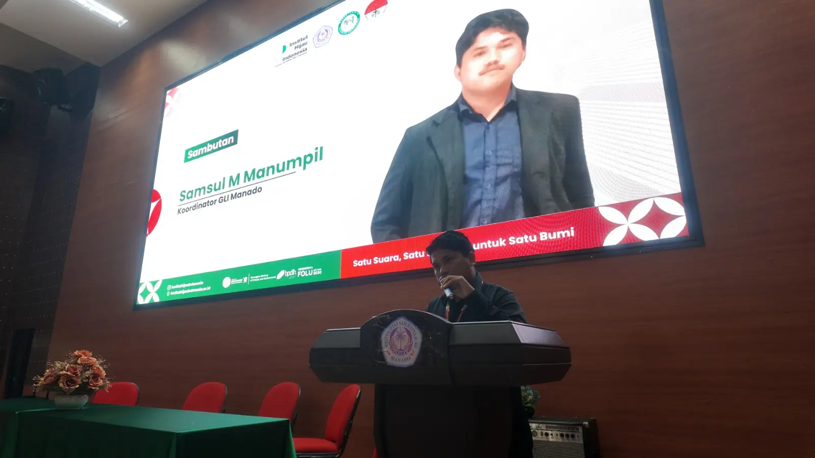 Samsul Manumpil, Koordinator Green Leadership Indonesia Kota Manado Ajak Mahasiswa Bergerak Hadapi Krisis Iklim