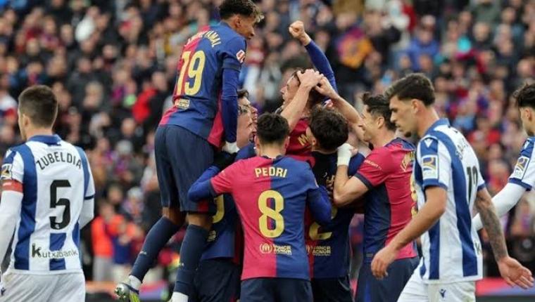 Barcelona Hancurkan Real Sociedad 4-0, Rebut Puncak Klasemen LaLiga