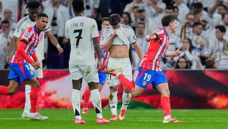 Real Madrid Kalahkan Atletico Madrid 2-1 di Leg Pertama 16 Besar Liga Champions 2024/2025
