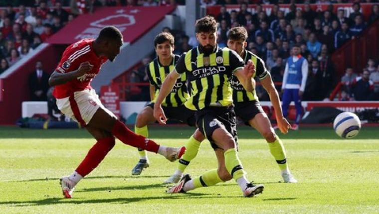 Manchester City Tumbang 0-1 di Kandang Nottingham Forest