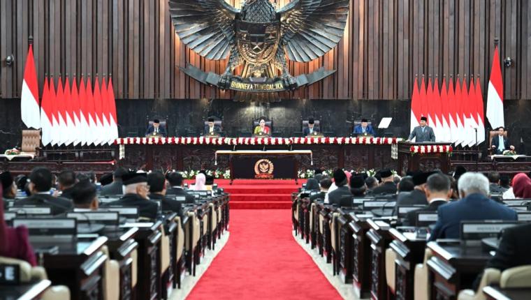 Presiden Prabowo Sampaikan Pidato Kenegaraan Penyampaian RUU APBN 2026 dan Nota Keuangan