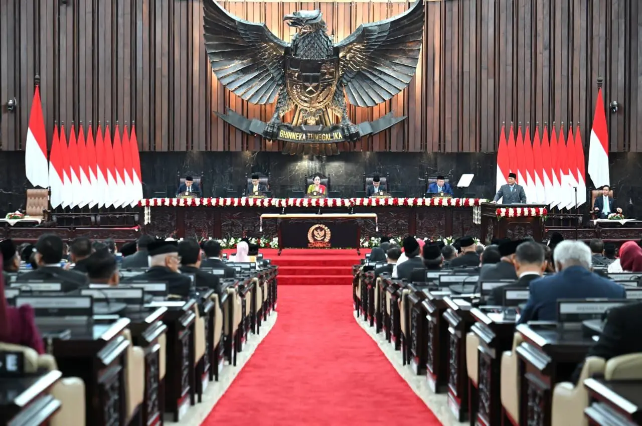 Presiden Prabowo Sampaikan Pidato Kenegaraan Penyampaian RUU APBN 2026 dan Nota Keuangan