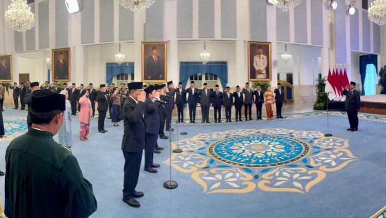 Presiden Prabowo Melantik Kepala dan Wakil Kepala Badan, Penasihat Khusus, dan Kepala LKPP