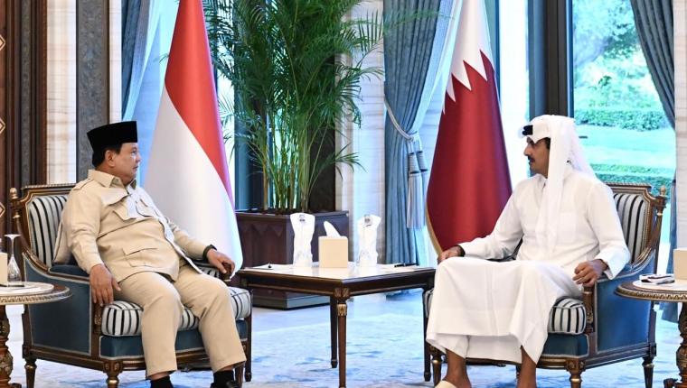 Prabowo Bertemu Emir Qatar, Sampaikan Dukungan dan Solidaritas Indonesia untuk Doha