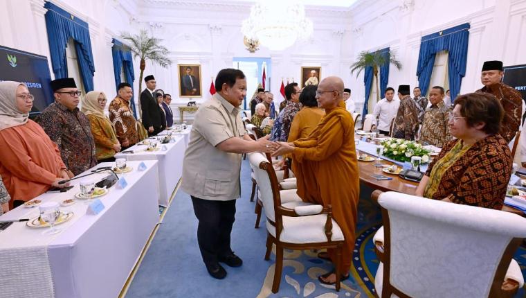 Presiden Prabowo Terima Tokoh Gerakan Nurani Bangsa di Istana Merdeka