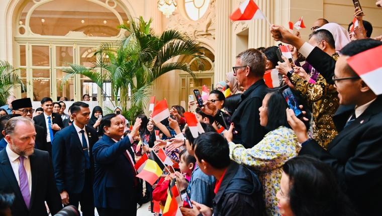 Presiden Prabowo Sapa Diaspora Indonesia di Brussel