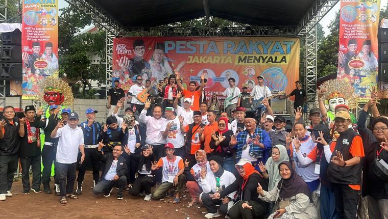 Pesta Rakyat Jakarta Menyala, Bukti Pramono-Rano Peduli Budaya Betawi