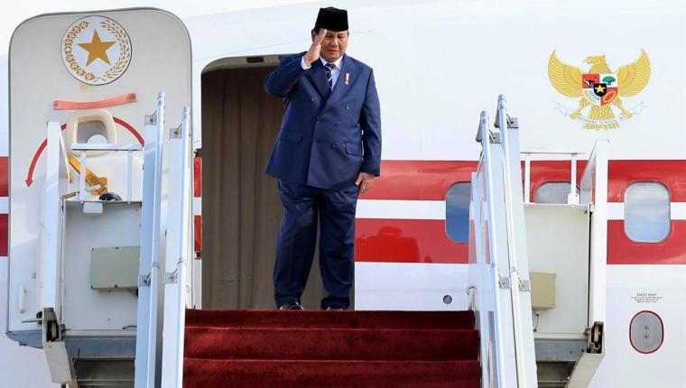 Usai Kunjungan Resmi di Yordania, Presiden Prabowo Kembali ke Tanah Air