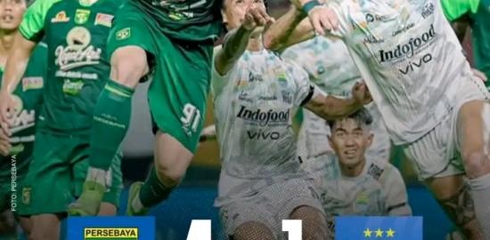 Super Big Match BRI Liga 1 Musim 2024/2025, Persebaya (4) VS Persib (1)