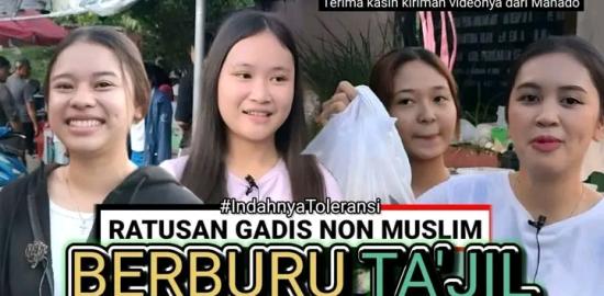Indahnya Toleransi di Sulawesi Utara, War Ta'jil di Bulan Ramadhan Terjadi kembali