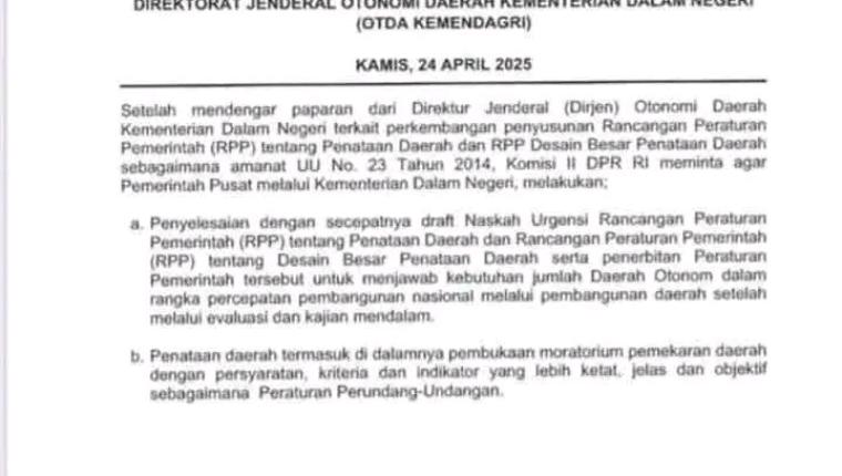 Inilah 32 Daftar Calon DOB Yang Layak Di Mekarkan Menurut Kemendagri, Ada 2 Daerah Baru di Sulawesi Utara dan Provinsi Baru Yang Lepas Dari Sulawesi Utara