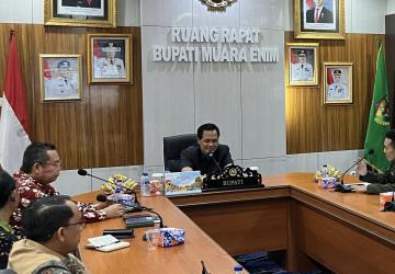 Bupati Muara Enim Terima Audiensi Hima Muara Enim, Dukung Pelantikan Pengurus Baru 2025–2027