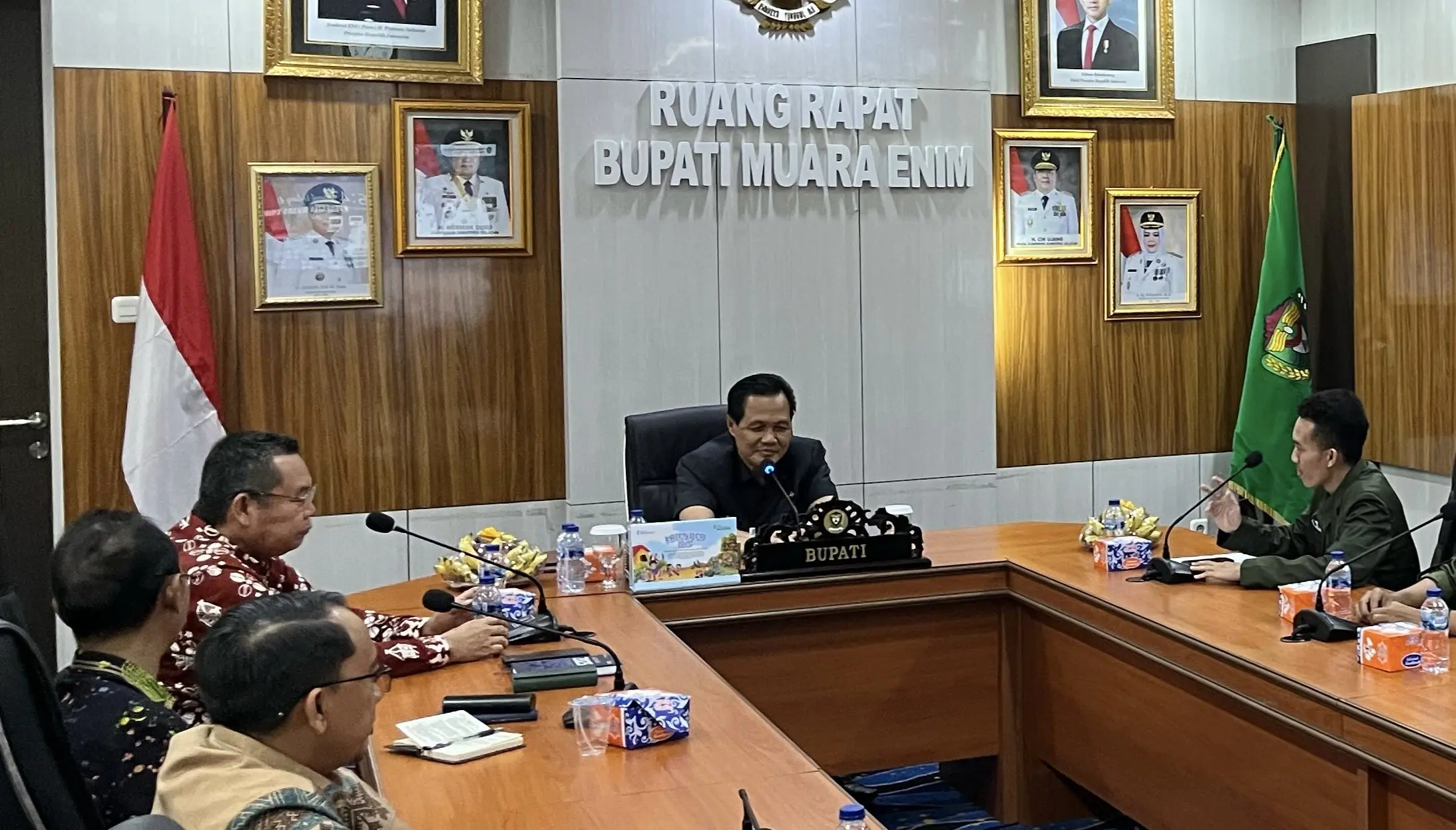 Bupati Muara Enim Terima Audiensi Hima Muara Enim, Dukung Pelantikan Pengurus Baru 2025–2027