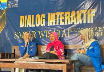Dialog interaktif : KOPRI PB PMII Ajak Pemuda Sadar Wisata