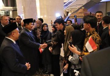 Sambutan Hangat dan Meriah Iringi Kedatangan Presiden Prabowo di Turki