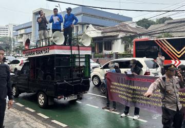 Korpus Brigade PII Geruduk Fraser Residence Menteng, Soroti Dugaan Pelanggaran Perda