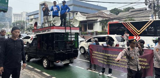 Korpus Brigade PII Geruduk Fraser Residence Menteng, Soroti Dugaan Pelanggaran Perda