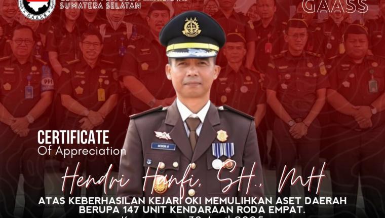 Pulihkan Aset Pemkab OKI, Andi Leo: Kejari Layak Diapresiasi