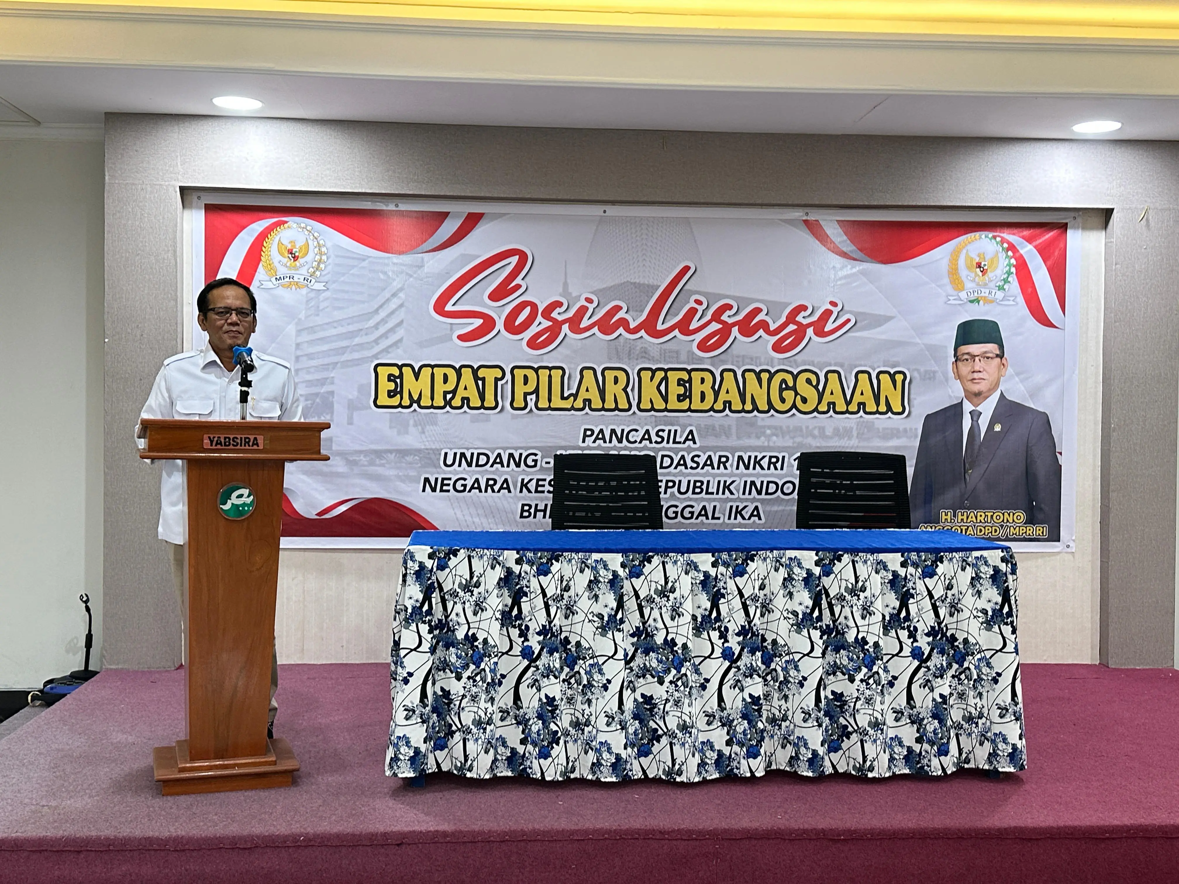 Hartono, Anggota MPR RI, Laksanakan Sosialisasi Empat Pilar Kebangsaan di Kota Sorong
