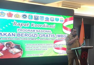 Rakor Program Nasional Makanan Bergizi Gratis (MBG) Di Papua Barat Daya Lahirkan 6 Poin Kesepakatan