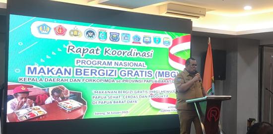 Rakor Program Nasional Makanan Bergizi Gratis (MBG) Di Papua Barat Daya Lahirkan 6 Poin Kesepakatan
