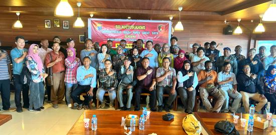 Jalin Silaturahmi Perkuat Sinergitas Jurnalis - Ditreskrimsus Polda Papua Barat Daya