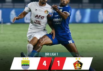 Persib Kembali Ke Jalur Kemenangan, Membantai Persik Kediri Dengan Skor 4-1