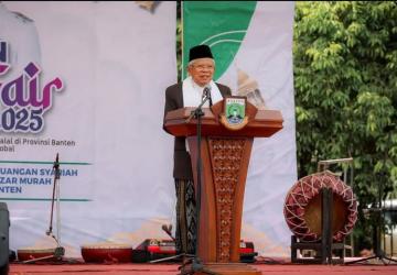 KH. Dr. Ma'ruf Amin Hadiri Pembukaan Banten Halal Fair 2025 : Tekankan Pentingnya Sertifikasi Halal Untuk Dorong Ekonomi Umat