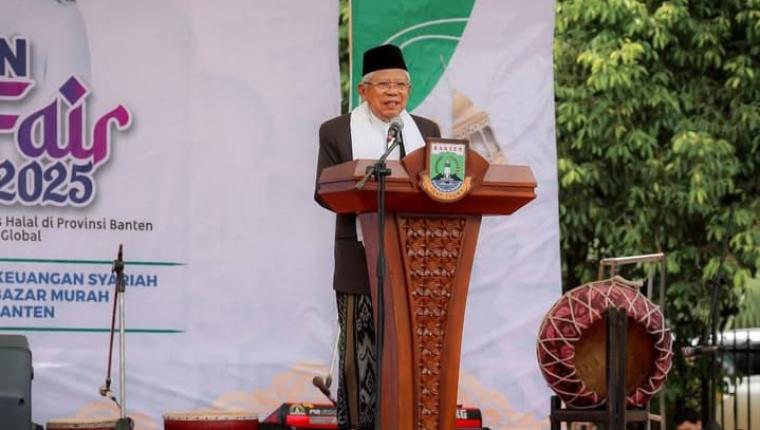 KH. Dr. Ma'ruf Amin Hadiri Pembukaan Banten Halal Fair 2025 : Tekankan Pentingnya Sertifikasi Halal Untuk Dorong Ekonomi Umat