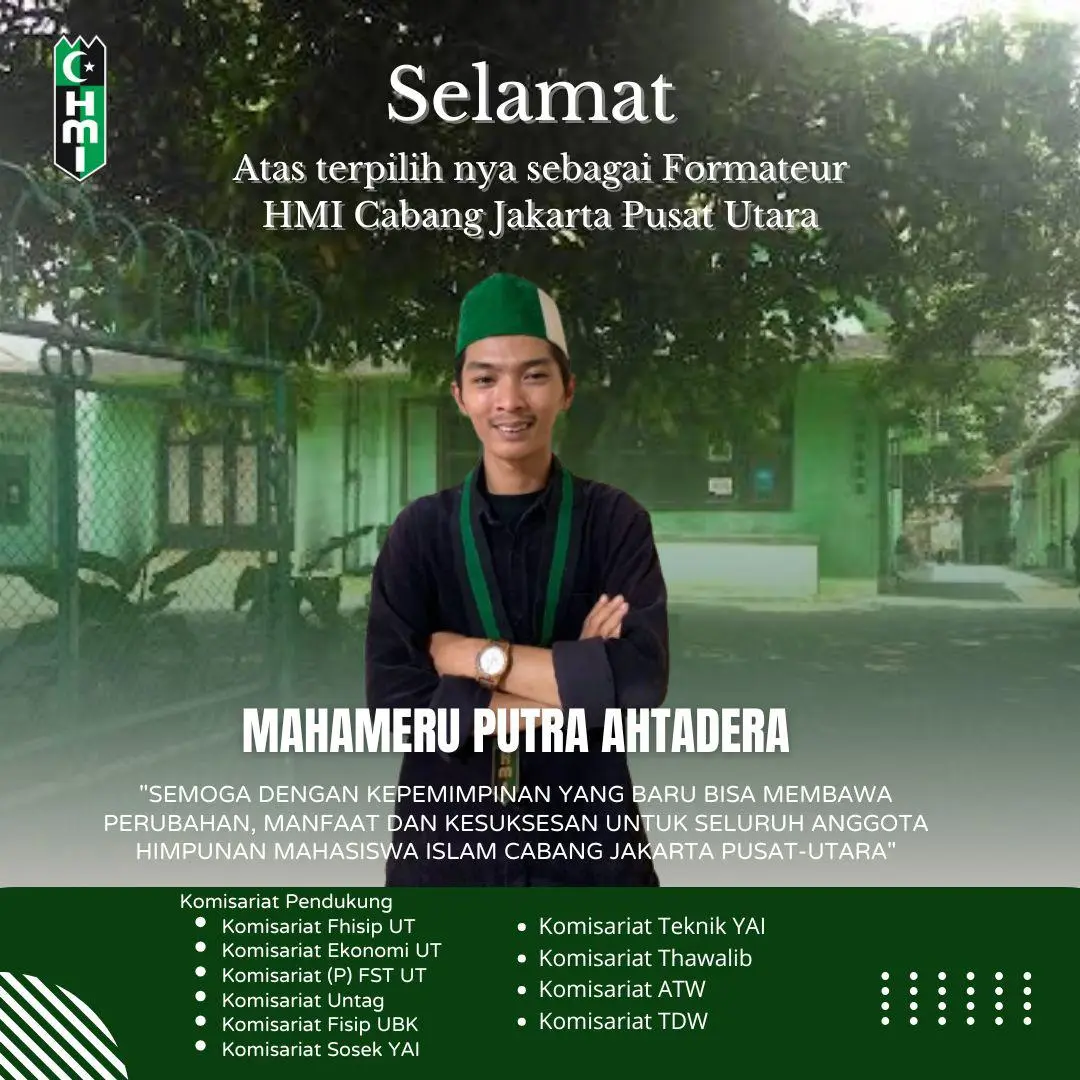 Pemenangan Ketua Umum Terpilih Konferensi HMI Cabang Jakarta Pusat-Utara ke-XII