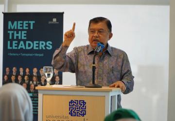 Jusuf Kalla Saat Menghadiri Kegiatan Paramadina, Pemimpin Bukan Sekedar Pemimpin