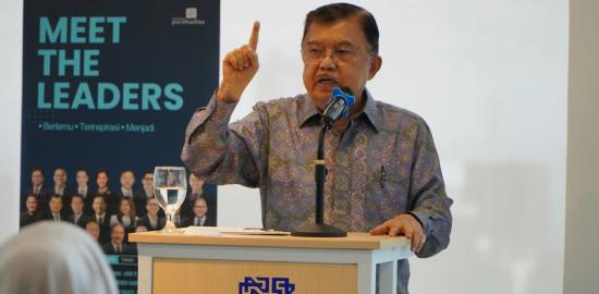Jusuf Kalla Saat Menghadiri Kegiatan Paramadina, Pemimpin Bukan Sekedar Pemimpin