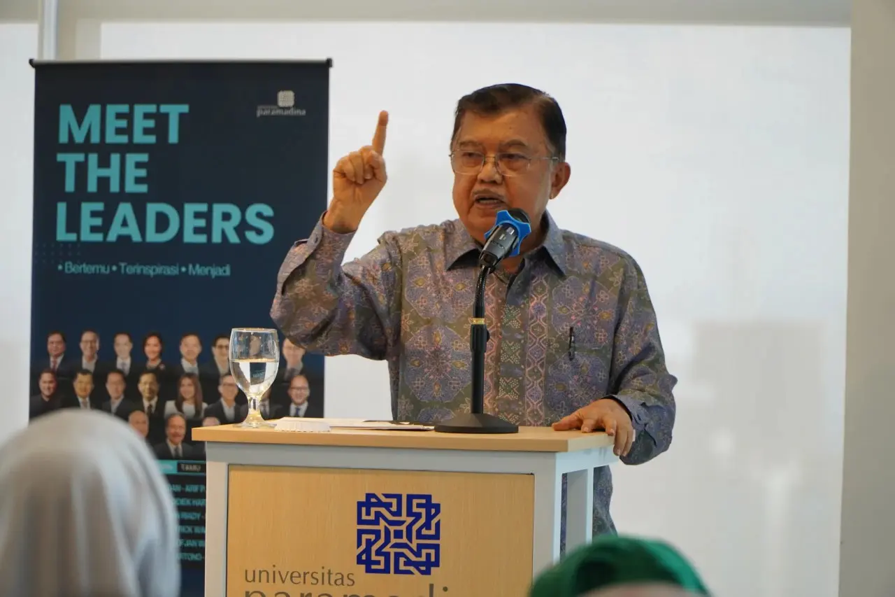 Jusuf Kalla Saat Menghadiri Kegiatan Paramadina, Pemimpin Bukan Sekedar Pemimpin