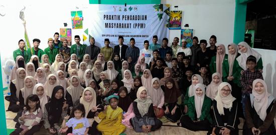 UKM UPTQ UIN SMH BANTEN Gelar Praktik Pengabdian Masyarakat : Dengan Al Qur'an kami Mengabdi, Bersama Umat Kami Beraksi