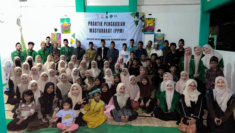 UKM UPTQ UIN SMH BANTEN Gelar Praktik Pengabdian Masyarakat : Dengan Al Qur'an kami Mengabdi, Bersama Umat Kami Beraksi