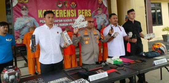 Polres Serang Berhasil Meringkus Pelaku Curanmor, 4 Pelaku di Amankan