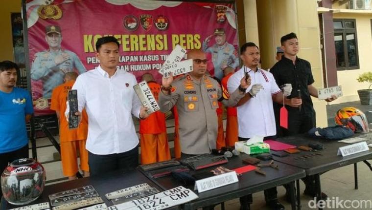 Polres Serang Berhasil Meringkus Pelaku Curanmor, 4 Pelaku di Amankan