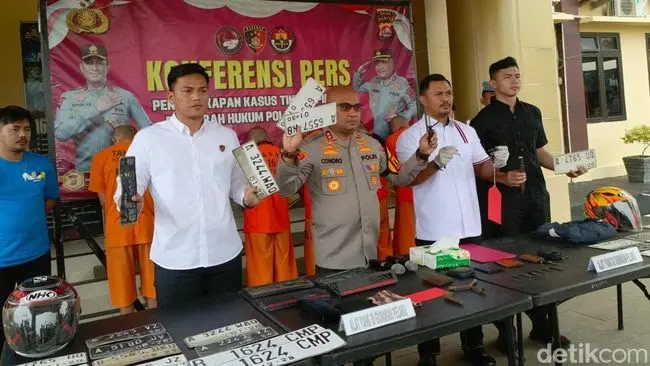 Polres Serang Berhasil Meringkus Pelaku Curanmor, 4 Pelaku di Amankan