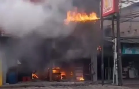 Terjadi Kebakaran Ruko Laundry Ciledug