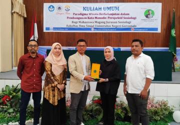 Implementasi Kerjasama Prodi Sosiologi Agama FUAD IAIN Manado dan Jurusan Sosiologi FIS UNG: Kolaborasi Akademik dan Kuliah Umum Tentang Integrasi Budaya dan Pariwisata