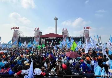 Peringatan Hari Buruh Internasional 2025: Enam Tuntutan Utama Disuarakan di Monas