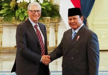 Presiden Prabowo Subianto Terima Kunjungan Bill Gates Bahas Program Makan Bergizi Gratis