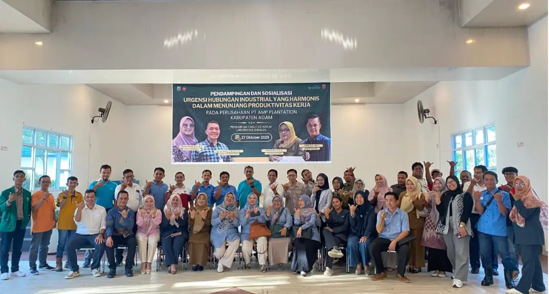 Sinergi Kampus dan Industri: Tim Fakultas Hukum UNAND Dampingi Pembentukan Perjanjian Kerja Bersama